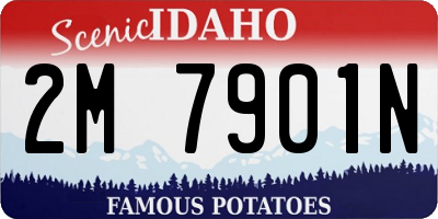 ID license plate 2M7901N