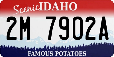 ID license plate 2M7902A