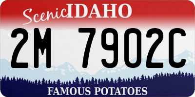 ID license plate 2M7902C