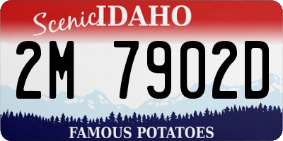ID license plate 2M7902D