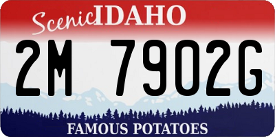 ID license plate 2M7902G