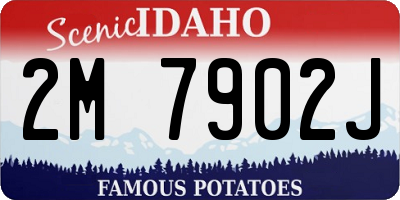 ID license plate 2M7902J