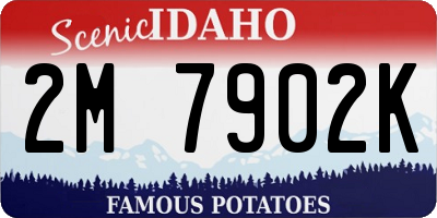 ID license plate 2M7902K