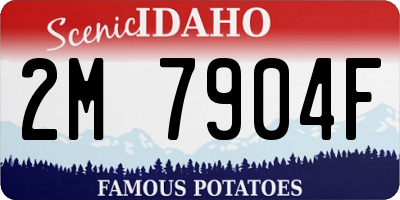 ID license plate 2M7904F
