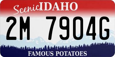 ID license plate 2M7904G