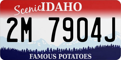 ID license plate 2M7904J