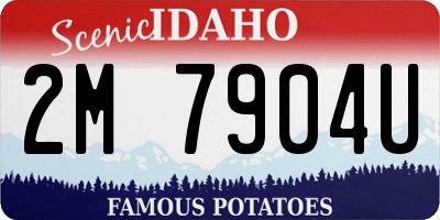 ID license plate 2M7904U