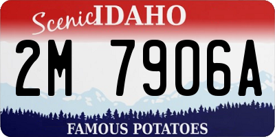 ID license plate 2M7906A