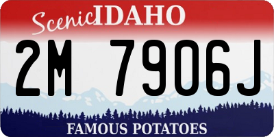 ID license plate 2M7906J