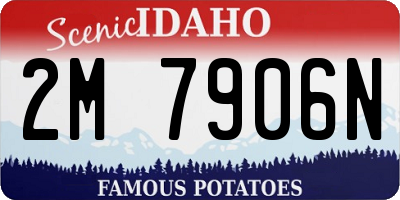 ID license plate 2M7906N