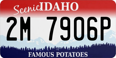 ID license plate 2M7906P