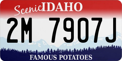 ID license plate 2M7907J