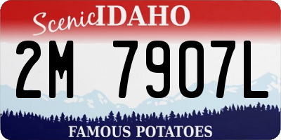 ID license plate 2M7907L