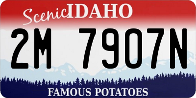 ID license plate 2M7907N