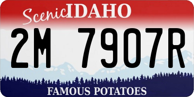 ID license plate 2M7907R
