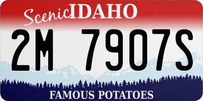 ID license plate 2M7907S