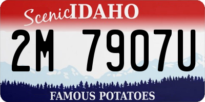 ID license plate 2M7907U