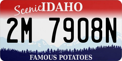 ID license plate 2M7908N