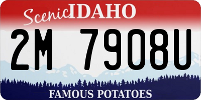 ID license plate 2M7908U