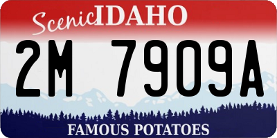 ID license plate 2M7909A