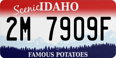 ID license plate 2M7909F