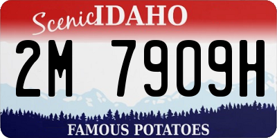 ID license plate 2M7909H