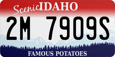 ID license plate 2M7909S