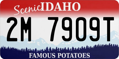 ID license plate 2M7909T