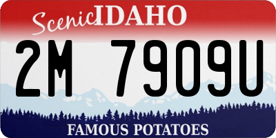 ID license plate 2M7909U