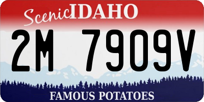 ID license plate 2M7909V