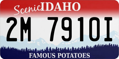 ID license plate 2M7910I