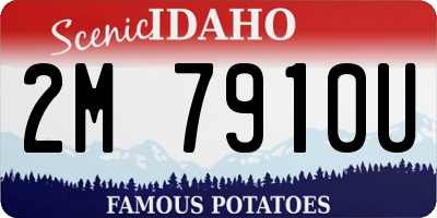 ID license plate 2M7910U