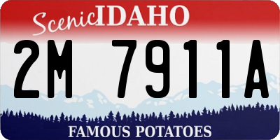 ID license plate 2M7911A