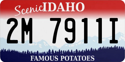 ID license plate 2M7911I