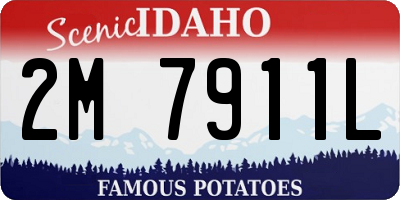 ID license plate 2M7911L
