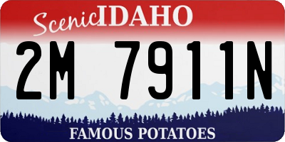 ID license plate 2M7911N