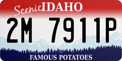 ID license plate 2M7911P