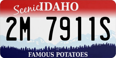 ID license plate 2M7911S