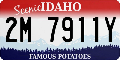 ID license plate 2M7911Y