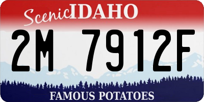 ID license plate 2M7912F