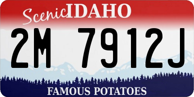 ID license plate 2M7912J