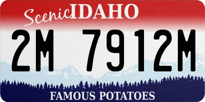 ID license plate 2M7912M