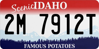 ID license plate 2M7912T