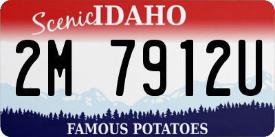 ID license plate 2M7912U
