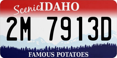 ID license plate 2M7913D