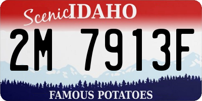 ID license plate 2M7913F