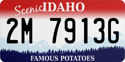 ID license plate 2M7913G