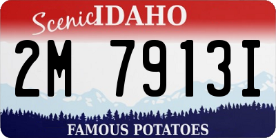 ID license plate 2M7913I