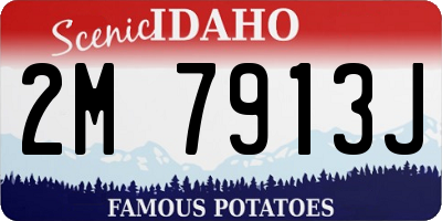 ID license plate 2M7913J