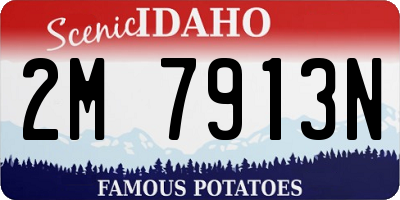 ID license plate 2M7913N